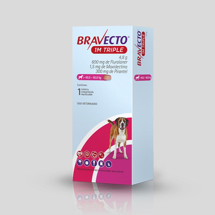 Bravecto 1M Triple 40 - 60kg  - Clínica veterinaria Dr. Can