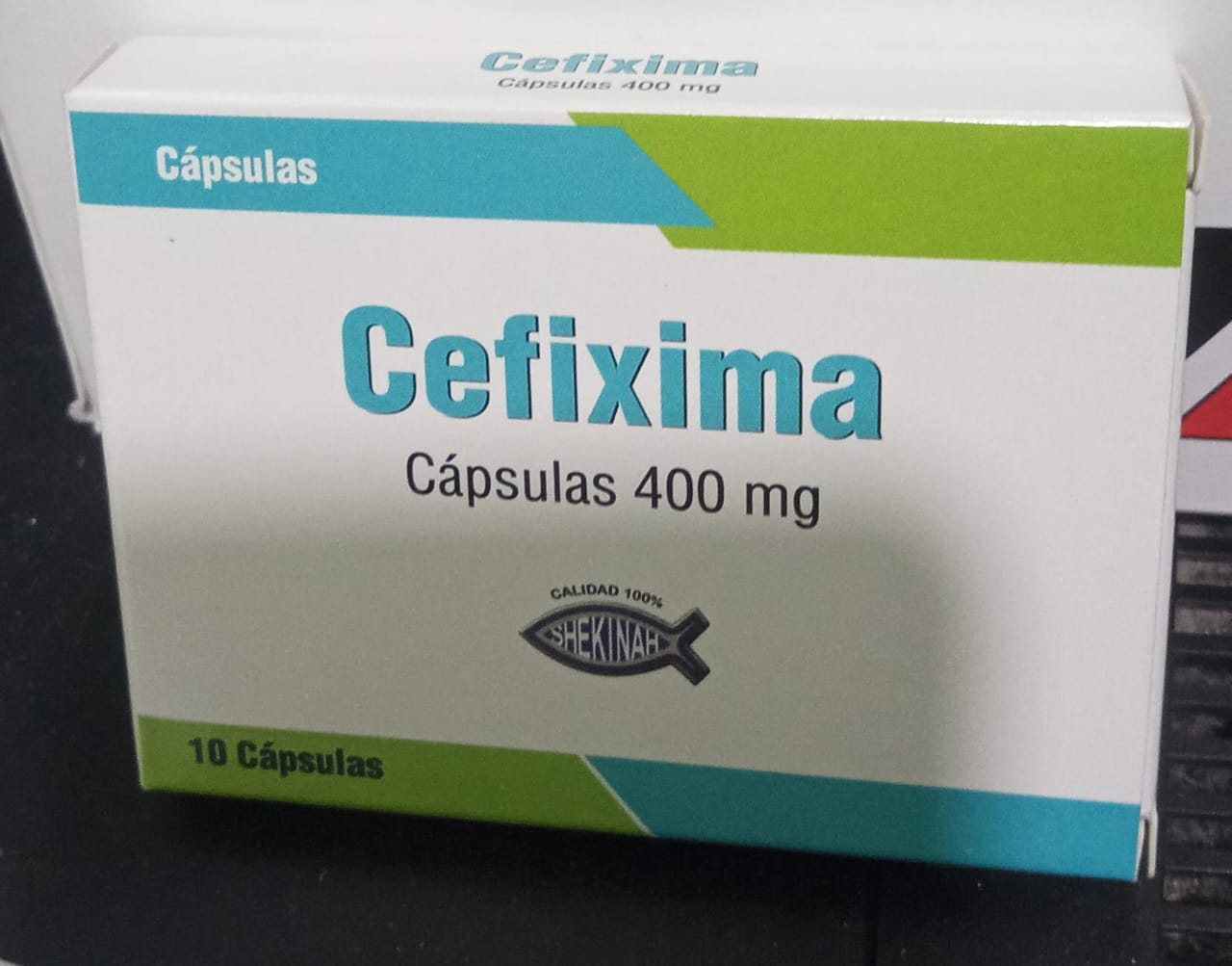 CEFIXIMA DE 400MG *10 CAPSULAS  SHEKINAH - FARMACIA NUEVO MILENIO