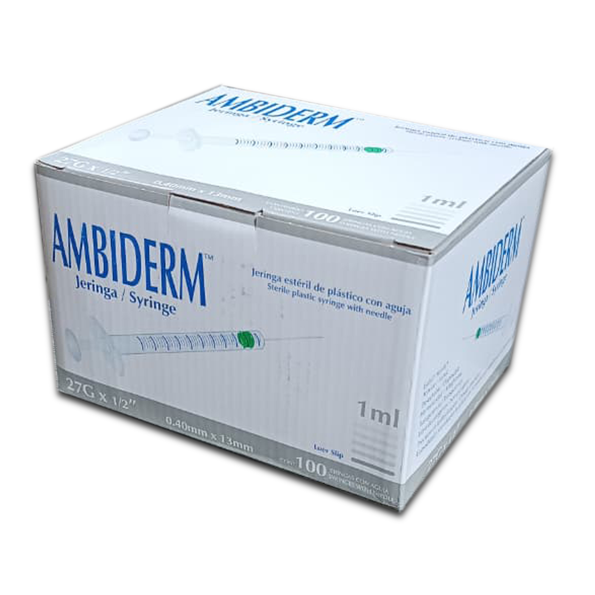 JERINGA DE 1cc 27G x 1_2 TUBERCULINA AMBIDERM UNIDAD - Proveedora De Salud Total, Sociedad Anonima