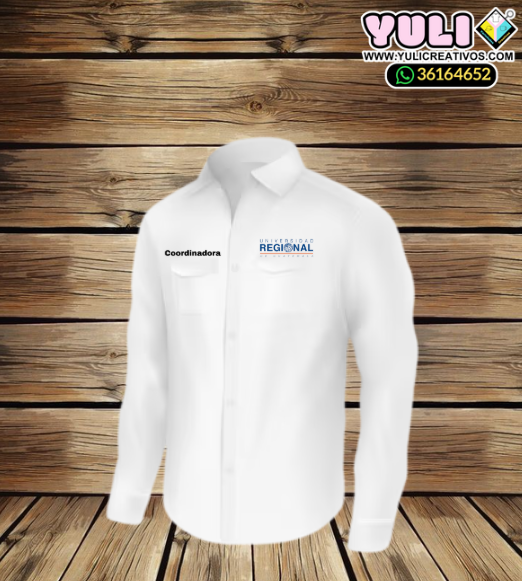 CAMISA COLUMBIA BLANCA TAMAÑO S MANGA LARGA - Yuli Variedades Creativas