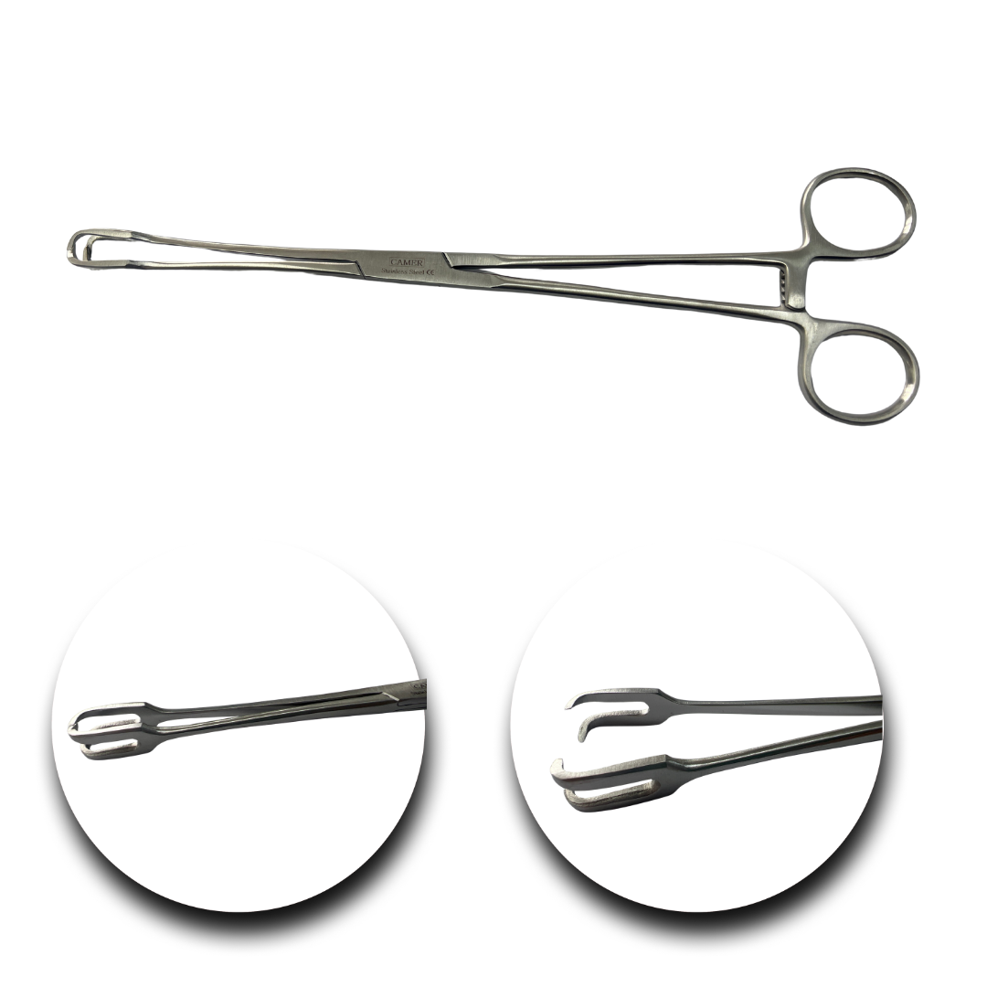 PINZA SCHROEDER TENACULO 2 GARFIOS RTA - Proveedora De Salud Total, Sociedad Anonima