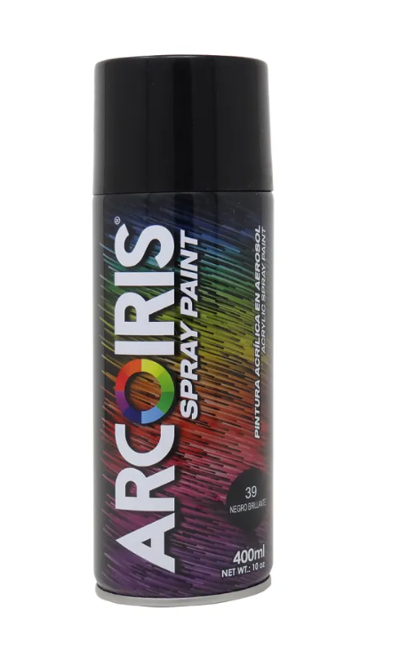 SPRAY NEGRO BRILLANTE - Ferretería Todo El Mundo