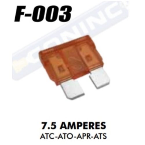 Fusible de Espiga (7.5 A) F-003 - Repuestos y Lubricantes Vicent's