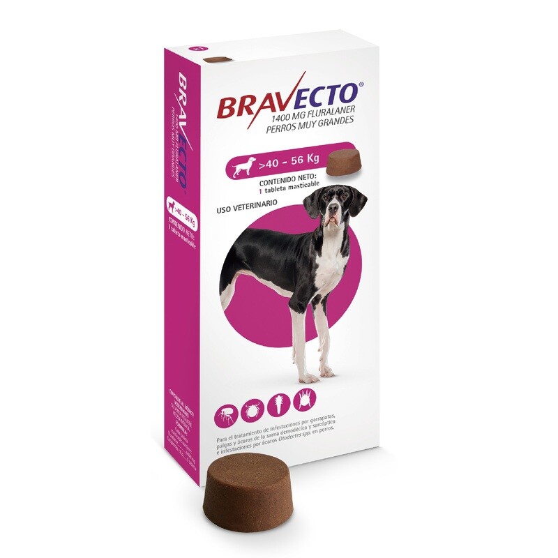 Bravecto 40 - 56 Kg - Clínica veterinaria Dr. Can