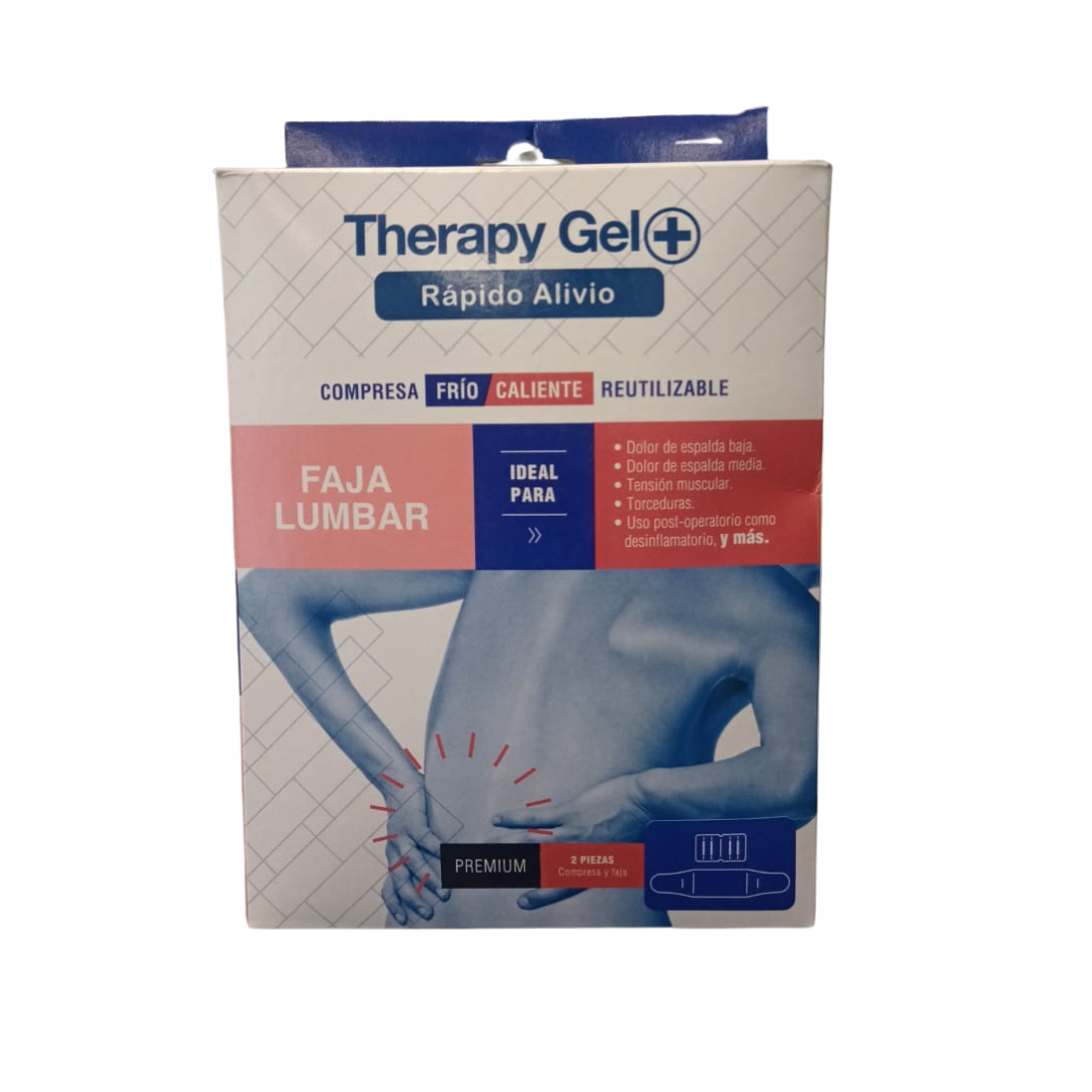 COMPRESA DE GEL FRIO/CALIENTE CON FAJA LUMBAR THERAPY GEL - Proveedora De Salud Total, Sociedad Anonima