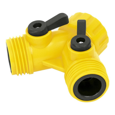 CONECTOR "Y" PARA LAVADORA PLASTICO AMARILLO - CHINO  - MEGA