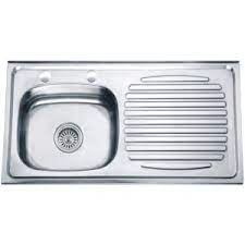 LAVATRASTO 1 FOSA CON ALA DERECHA DE EMPOTRAR 50 X 100 CM - TRAMONTINA - MEGA