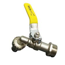 LLAVE CHORRO DE 1/2 PALANCA AMARILLA X51210 - KUVAL  - MEGA