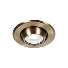 BASE OJO DE BUEY SOBREPONER LATON PALIDO (CDL110-AB) 9900010 - NEW LED - MEGA