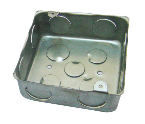 CAJA GRIS CUADRADA METALICA 4X4 - MEGA