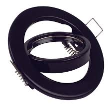 BASE OJO DE BUEY EMPOTRABLE DIRIGIBLE NEGRO 125012 - ASKI - MEGA