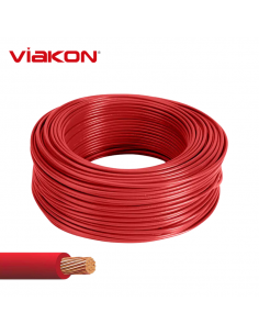 CABLE DE HILOS POR METRO #08 ROJO - VIAKON - MEGA