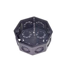 CAJA GRIS OCTAGONAL PLASTICA 8 LADOS - AMANCO  - MEGA