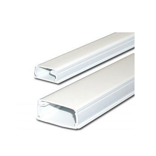 CANALETA BLANCA .3/4 (20X10X200MM) CON ADHESIVO- 46284 - VOLTECH - MEGA